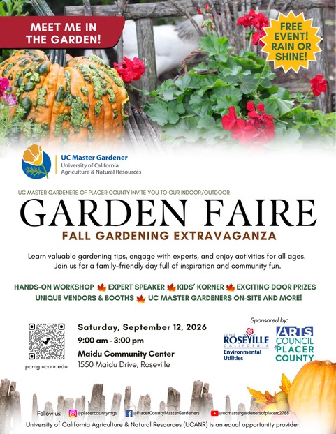 Garden Faire - September 12 , 2026
