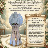 Holiday Luncheon - Wednesday, December 2, 2026