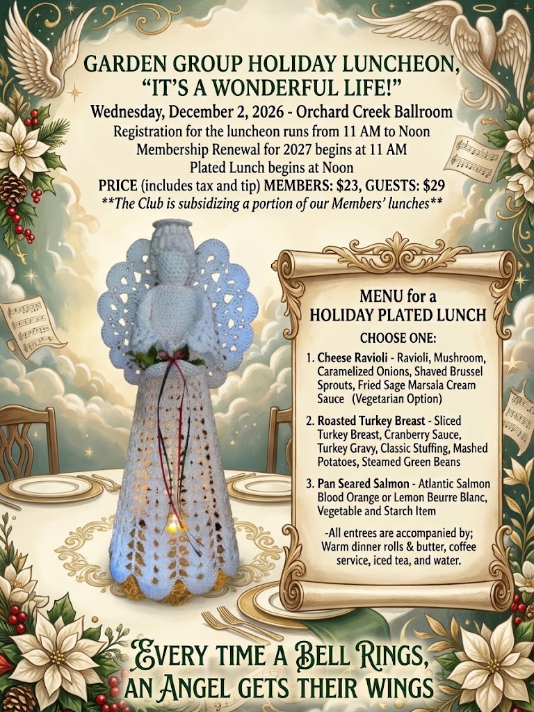 Holiday Luncheon - Wednesday, December 2, 2026